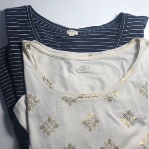 Lot of 2 Long-sleeved shirts J Crew Loft  S